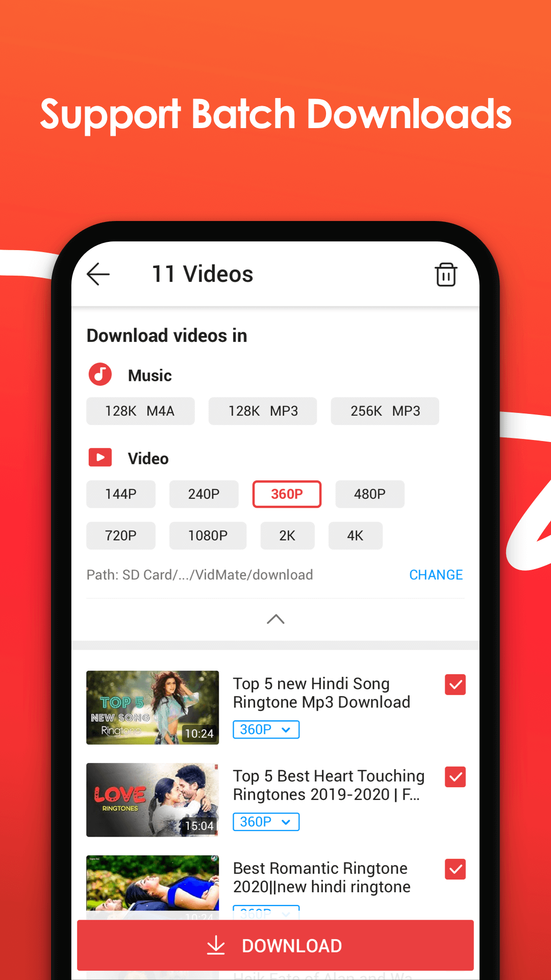 Download VidMate for Android 4k HD APK 2024 (All Version)